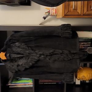 Rabbit fur coat